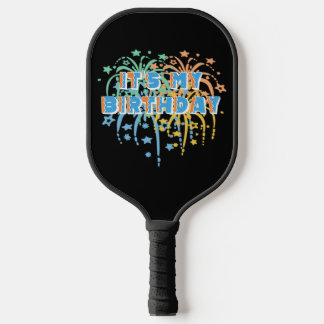 Raquette De Pickleball C'est mon joyeux anniversaire Unisex Fireworks col