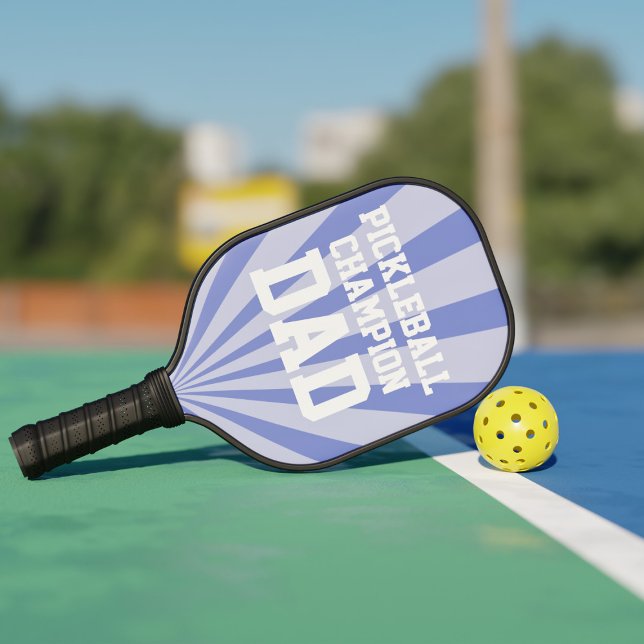 Raquette De Pickleball Champion Papa Pickleball Bleu Paddle (Champion pickle baller? Here's your paddle!)