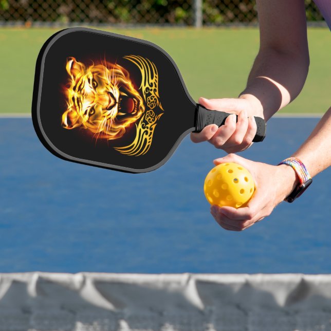 Raquette De Pickleball Chat de tigre à flamme orange (Insitu)