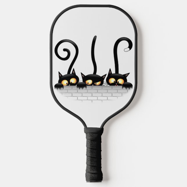 Raquette De Pickleball Chats Naughty, Playful et drôle de personnages (Recto)