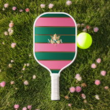 Chic Luxe Monogrammé rose et vert
