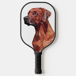 Raquette De Pickleball Chien géométrique marron