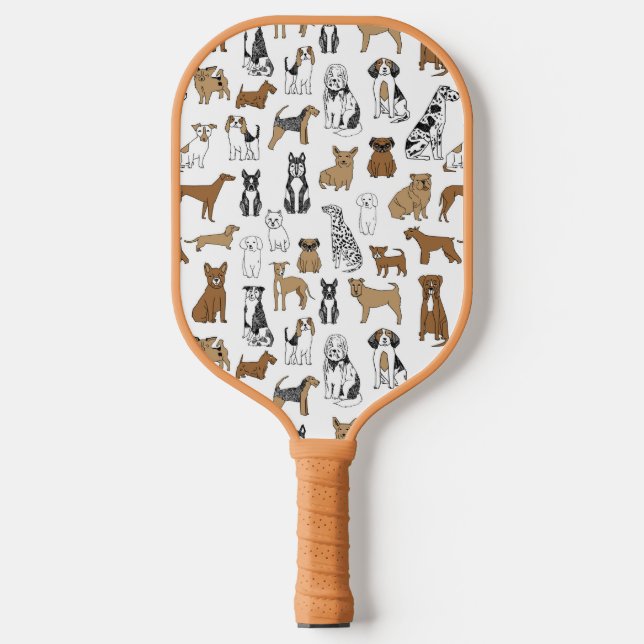 Raquette De Pickleball Chiens (Recto)