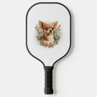 Chihuahua mignon chien de belles fleurs fille