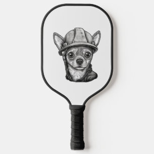 Raquette De Pickleball Chihuahua Ouvrier de construction