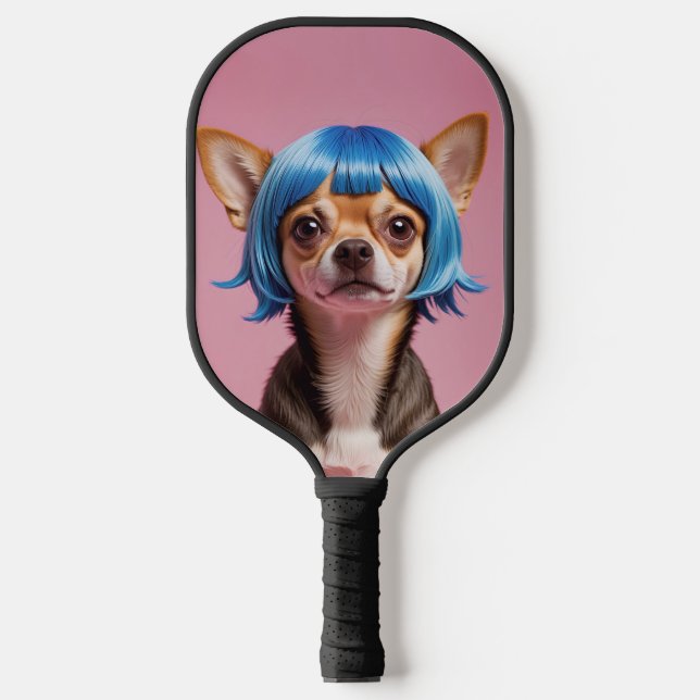 Raquette De Pickleball Chihuahua wig (Recto)