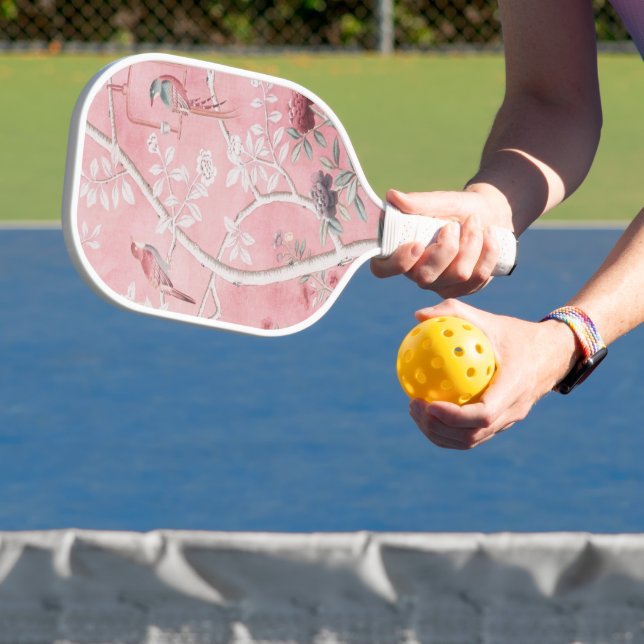Raquette De Pickleball Chinoiserie rose (Insitu)