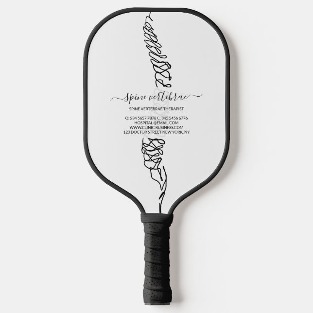 Raquette De Pickleball Chiropractic Spine Logo (Recto)
