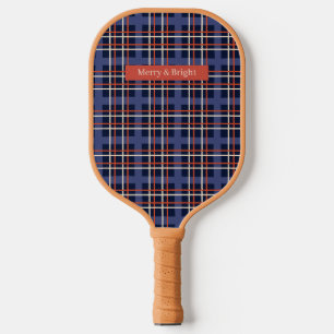 Raquette De Pickleball Classic Scottish Tartan Plaid Nom personnalisé