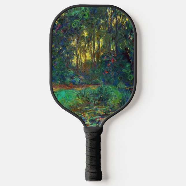 Raquette De Pickleball Claude Monet - Coin d'un étang avec des Nénuphars (Recto)