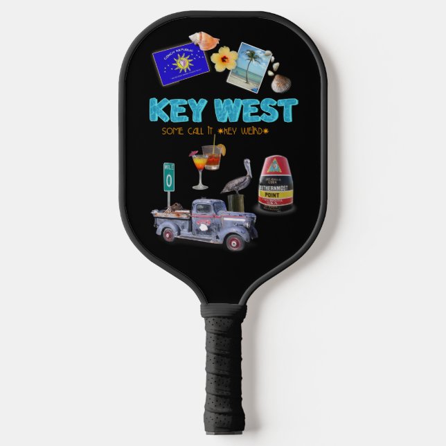 Raquette De Pickleball Clé West Collage (Recto)