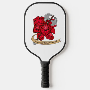 Raquette De Pickleball Conception de dés barbares