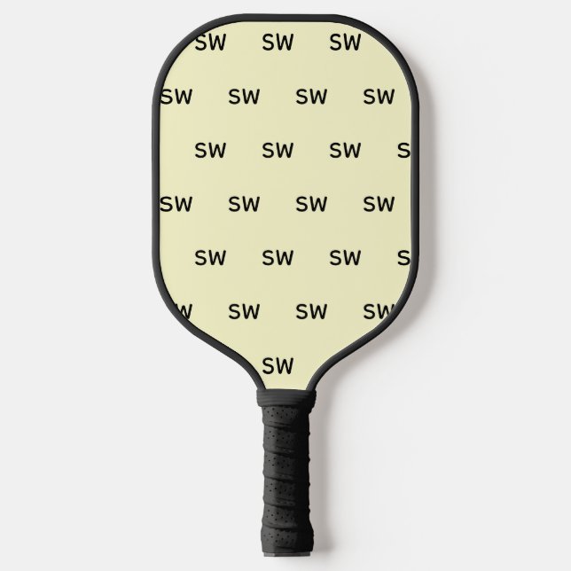Raquette De Pickleball Conception de monogramme classique simple (Recto)