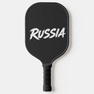 Raquette De Pickleball Conception de typographie du drapeau de la Russie