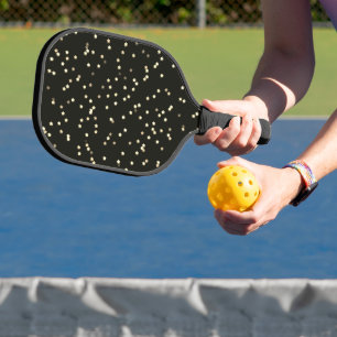 Raquette De Pickleball Conception d'étoile d'or sur fond noir
