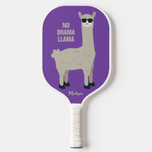 Raquette De Pickleball Cool Llama nom et couleur personnalisés Pickleball