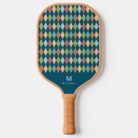 Cool Retro Jacquard Diamants Turquoise Monogramme