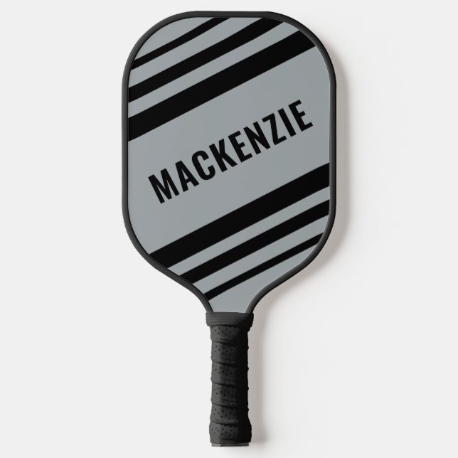 Raquette De Pickleball Couleur personnalisée à rayures modernes (Recto)