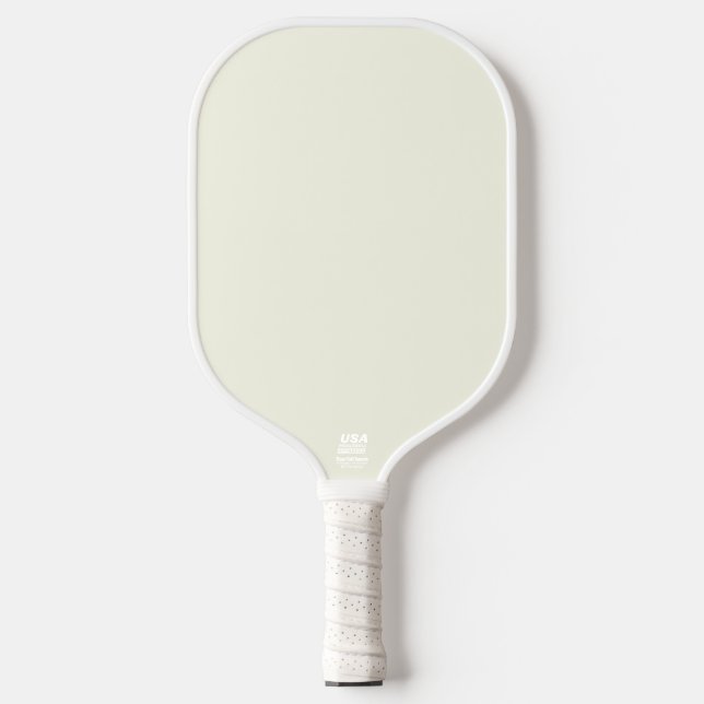 Raquette De Pickleball Couleur uni jaune pâle blanc pastel (Recto)
