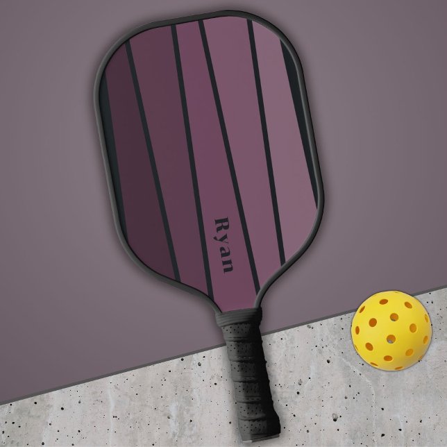 Raquette De Pickleball Couleurs d'aubergines foncées rétro (Créateur téléchargé)