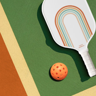 Raquette De Pickleball Couleurs rétro cool Rayures d'arc Abstraites Pic p