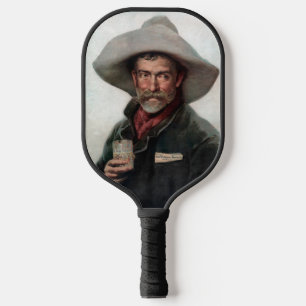 Raquette De Pickleball Cowboy espagnol Ranchero dans le Vieux-Ouest Saloo