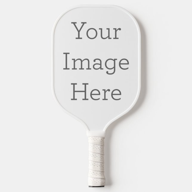 Raquette De Pickleball Create Your Own White Carbon Pickleball Paddle (Recto)
