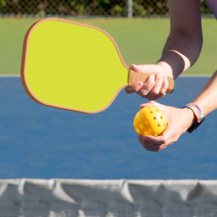 Raquette De Pickleball Créer un Arrière - plan Jaune d'appel visuel remar