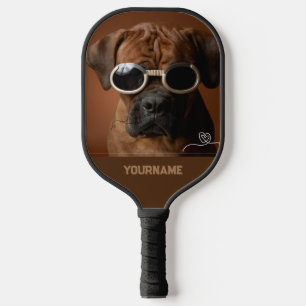 Raquette De Pickleball Custom 1 Photo Cute Dog et votre nom