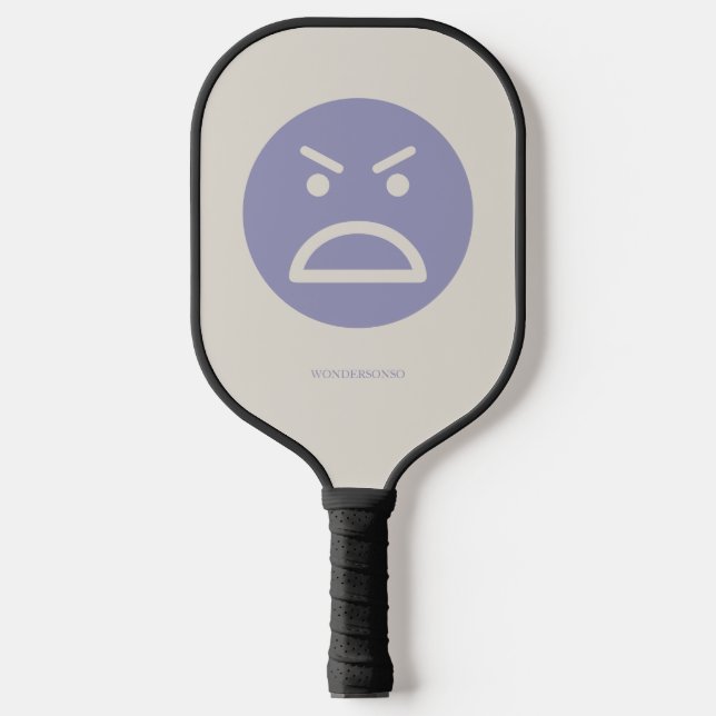 Raquette De Pickleball Custom Name Happy Sad Emotions (Recto)