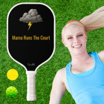 Customized Mama Runs The Court Pickleball Mom Gift