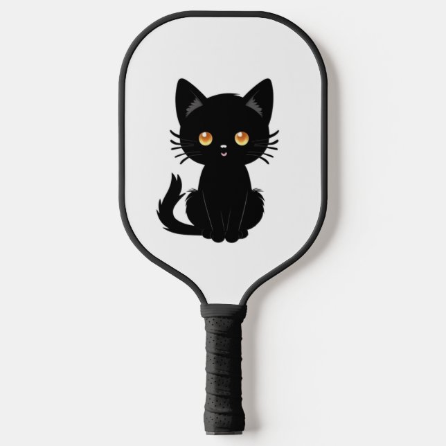 Raquette De Pickleball Cute chat noir 2 (Recto)
