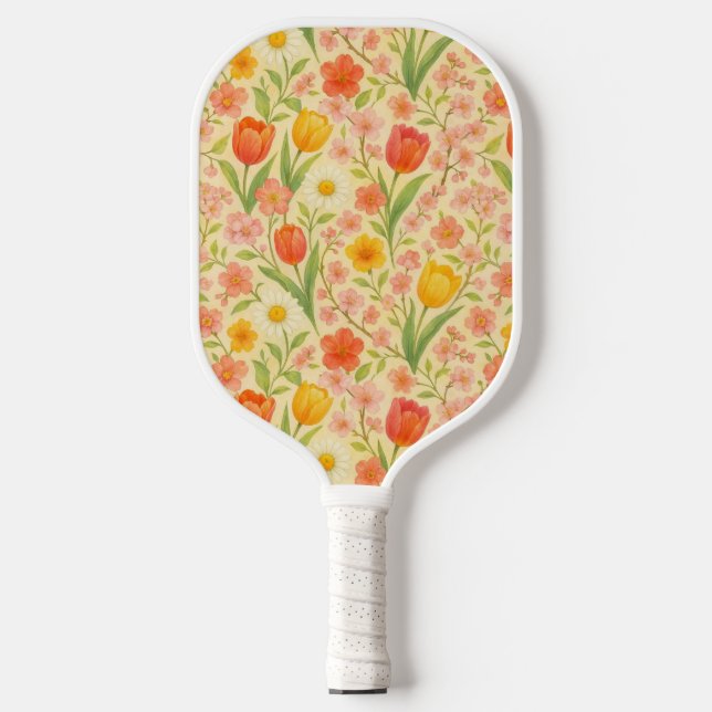 Raquette De Pickleball Cute Easter/spring patterned flowers (Recto)