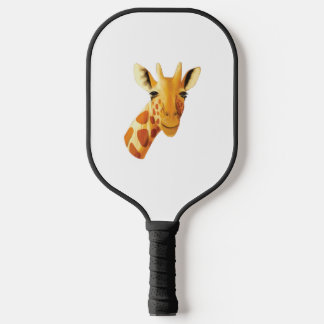 Raquette De Pickleball Cute giraffe face beautiful safari 