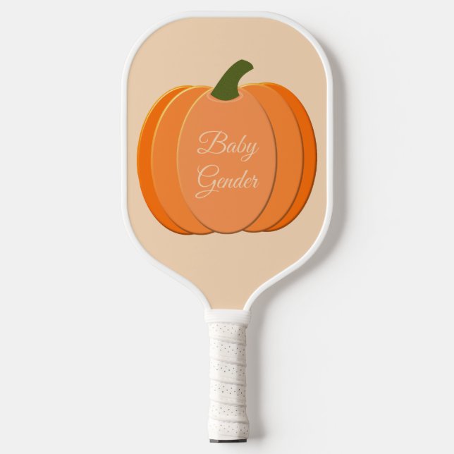 Raquette De Pickleball Cute Orange Genre Neutre Citrouille Personnalisé (Recto)