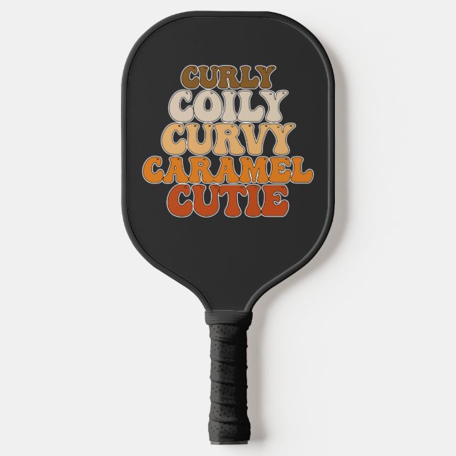 Raquette De Pickleball Cutie Caramel Curly Curly (Recto)
