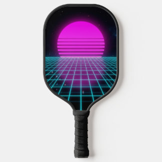 Raquette De Pickleball Cyber Athletic Laser Horizon Neon 80s Personnalisé
