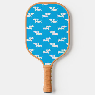 Raquette De Pickleball Dachshund Aimer Pickleball cadeau bleu