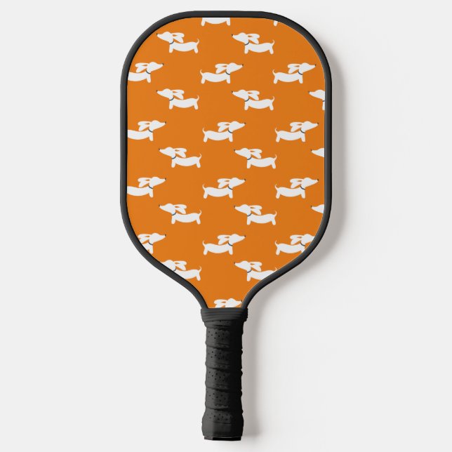 Raquette De Pickleball Dachshund Aimer Pickleball Orange (Verso)
