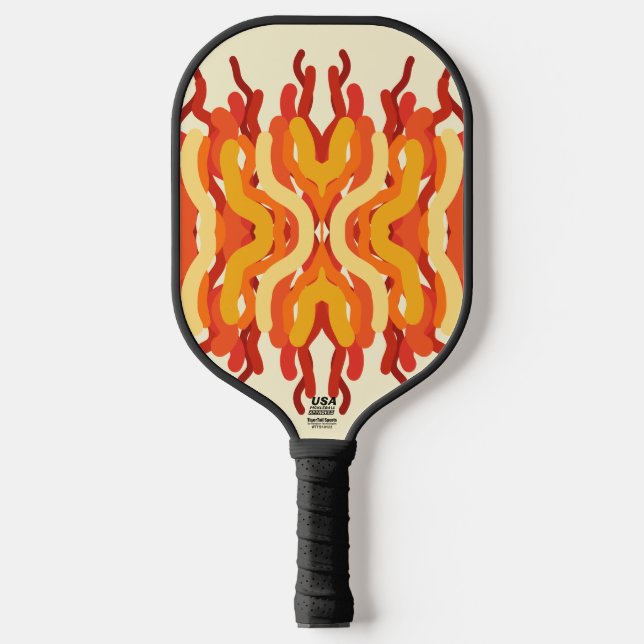 Raquette De Pickleball Danser Sunburst Pop De Couleur Art Abstrait (Recto)