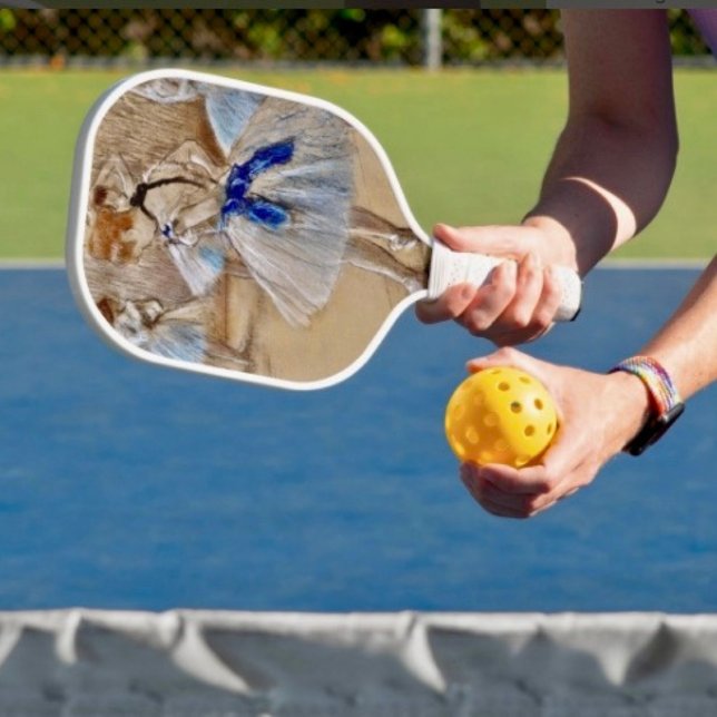 Raquette De Pickleball Danseuse Degas Avec Ruban Bleu (Créateur téléchargé)