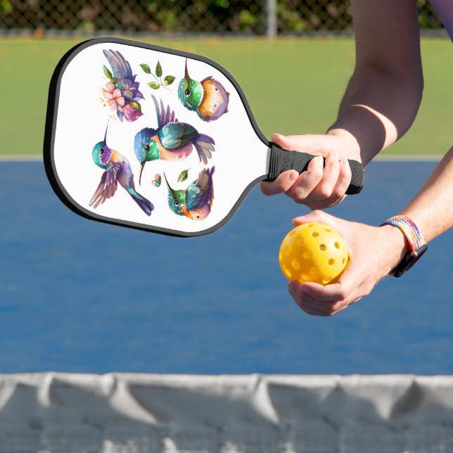 Raquette De Pickleball De beaux colibris pour les amateurs d'oiseaux (Insitu)