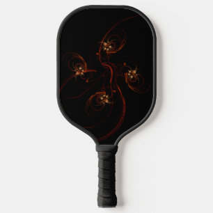 Raquette De Pickleball De l'Art Abstrait Moderne Minimaliste Sombre