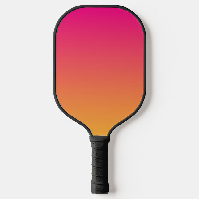 Raquette De Pickleball dégradé rose et orange (Recto)