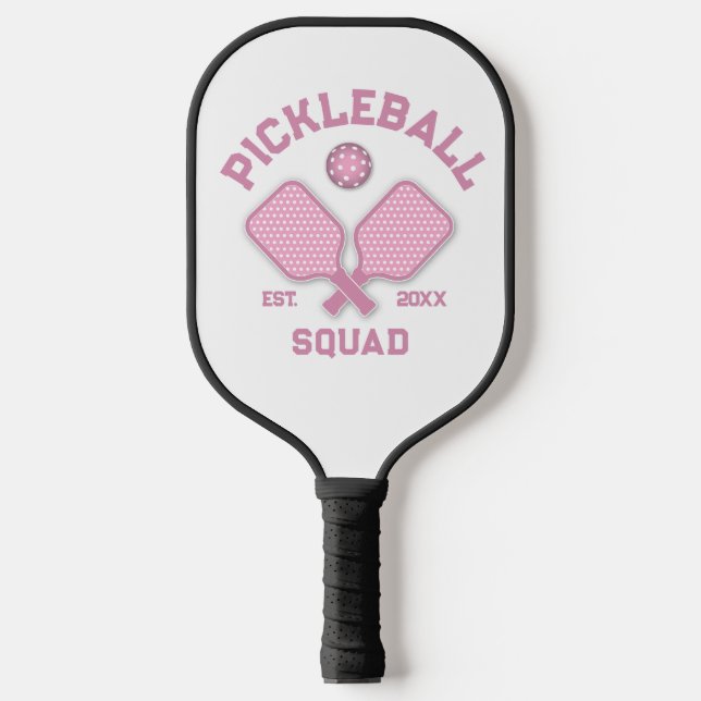 Raquette De Pickleball Design élégant de monogramme de Pickleball (Recto)