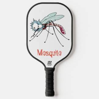 Raquette De Pickleball Dessin animé de moustique