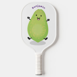 Raquette De Pickleball dessin de la patte papaye de Cute kawaii