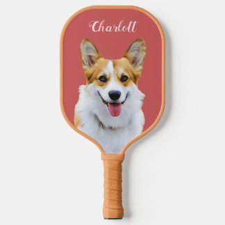 Raquette De Pickleball Dessin personnalisé Welsh Corgi Dog