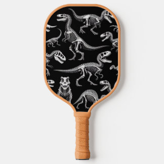 Raquette De Pickleball Dinosaure Skeletons Fossiles Bons Blancs