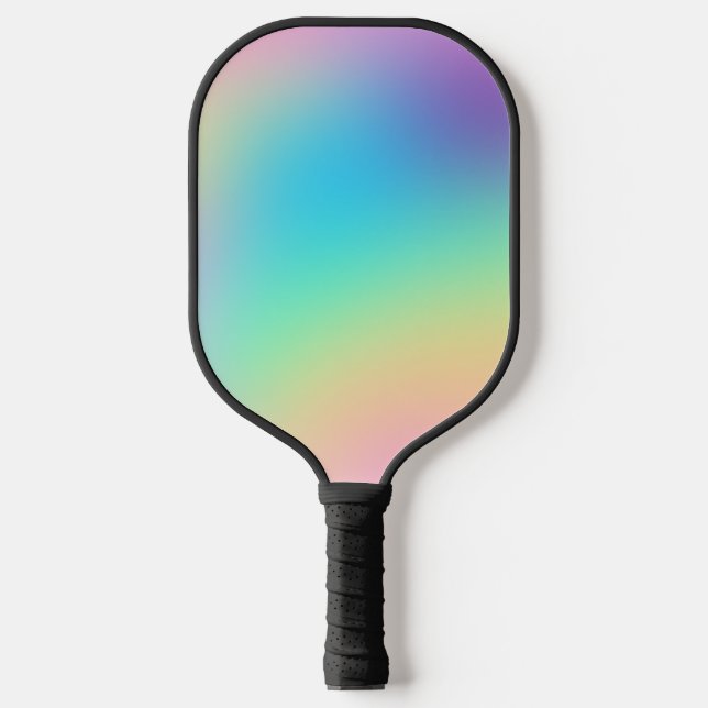 Raquette De Pickleball Doux Pastel Prismatic Gradient arc-en-ciel (Recto)